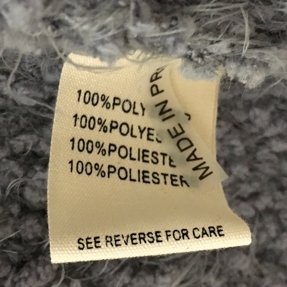 FRNCH Paris gray cardigan sweater fuzzy eyelash longline pockets smash n… - Picture 5 of 8